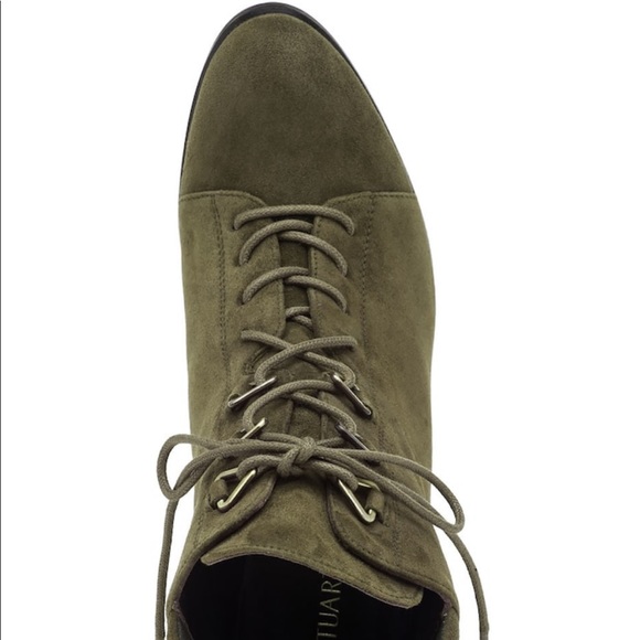Stuart Weitzman Getgo Olive Suede Boots - Picture 4 of 8